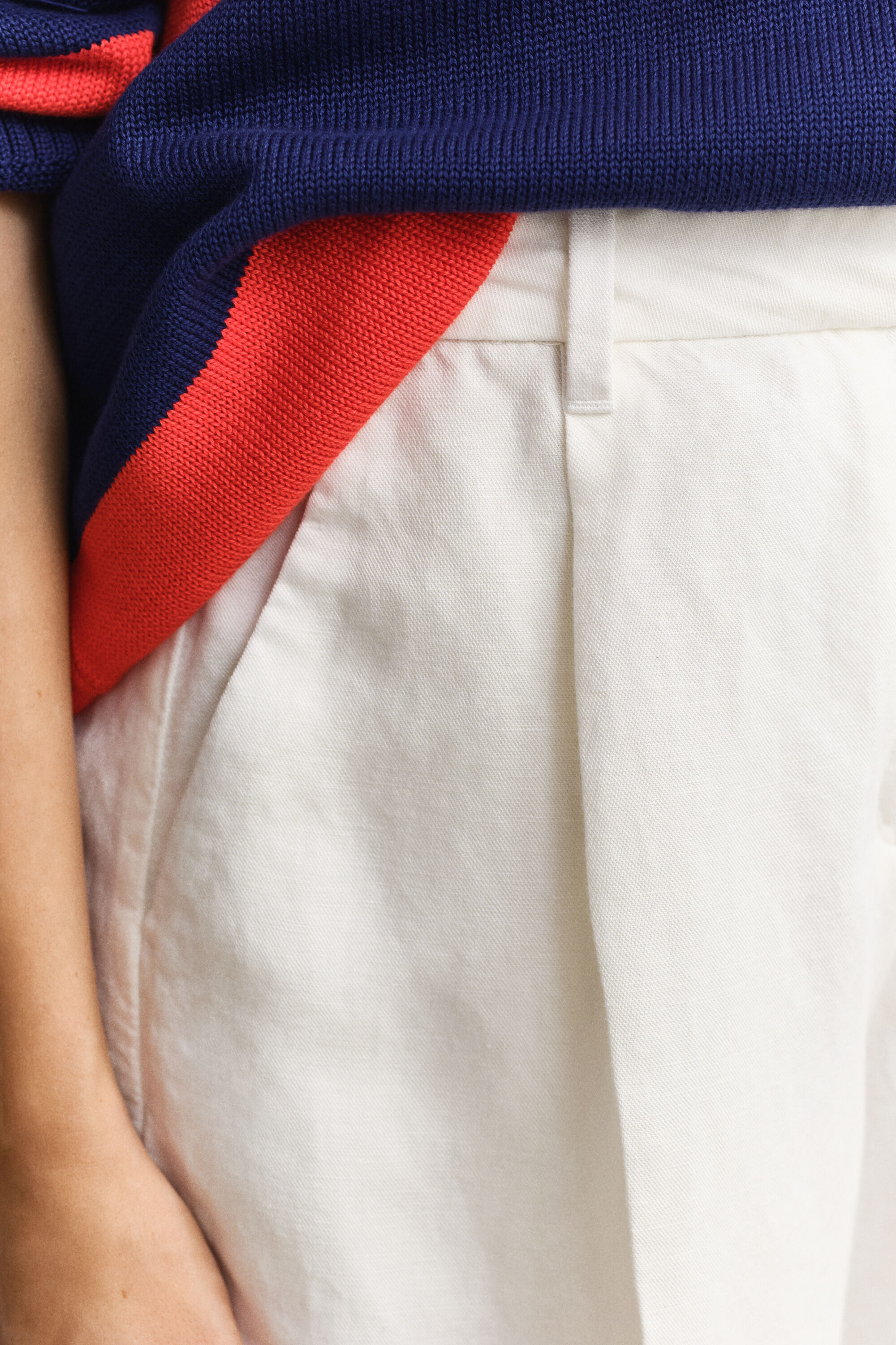 Pantalones cortos de vestir de mezcla de lino