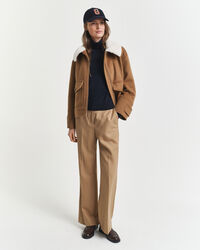 Jersey de lana merino extrafina con cuello de cisne