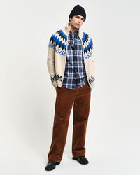 Cárdigan de jacquard con cremallera