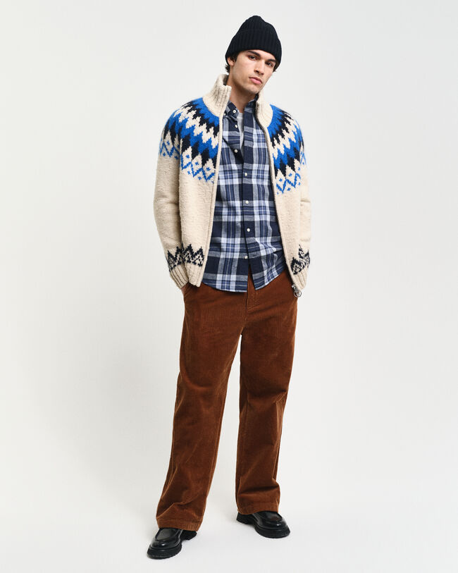 Cárdigan de jacquard con cremallera