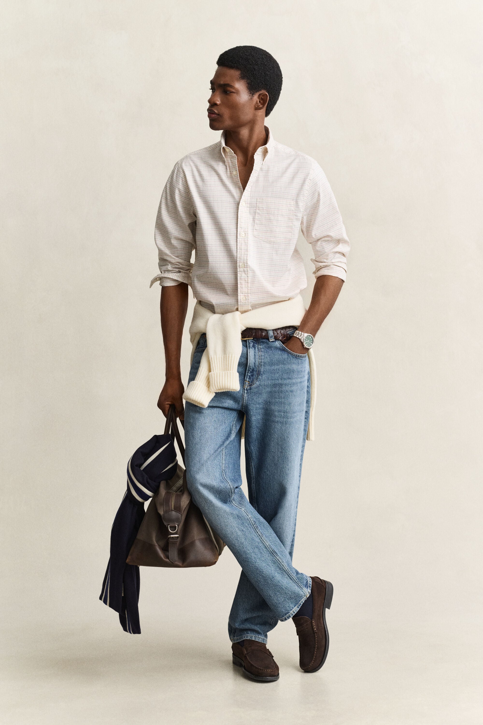 Camisa Oxford de cuadros Gant x Yale