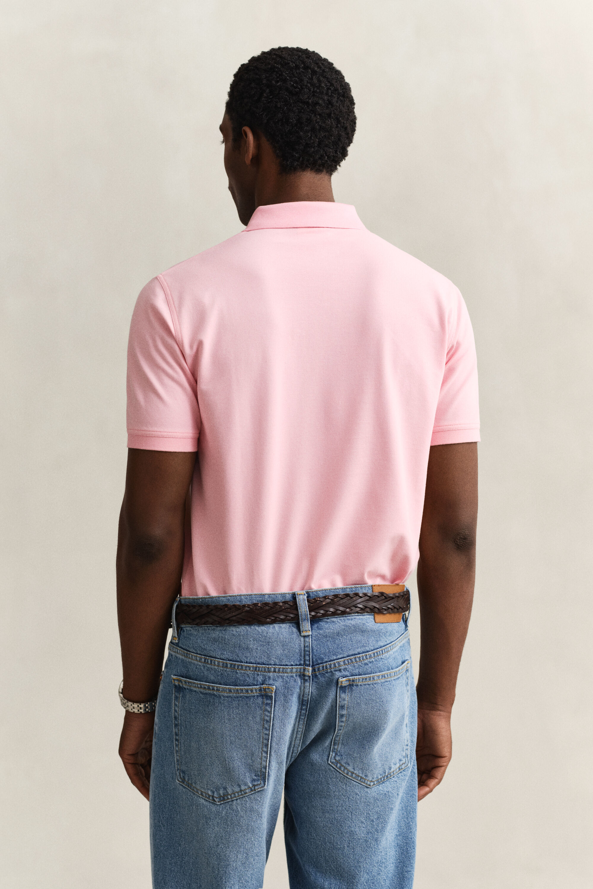 Polo de piqué en contraste