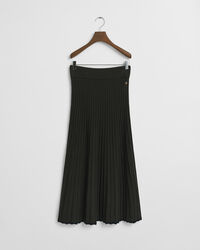 Falda de punto acanalado en contraste