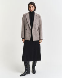 Jersey de cuello de cisne en lana de oveja muy fina