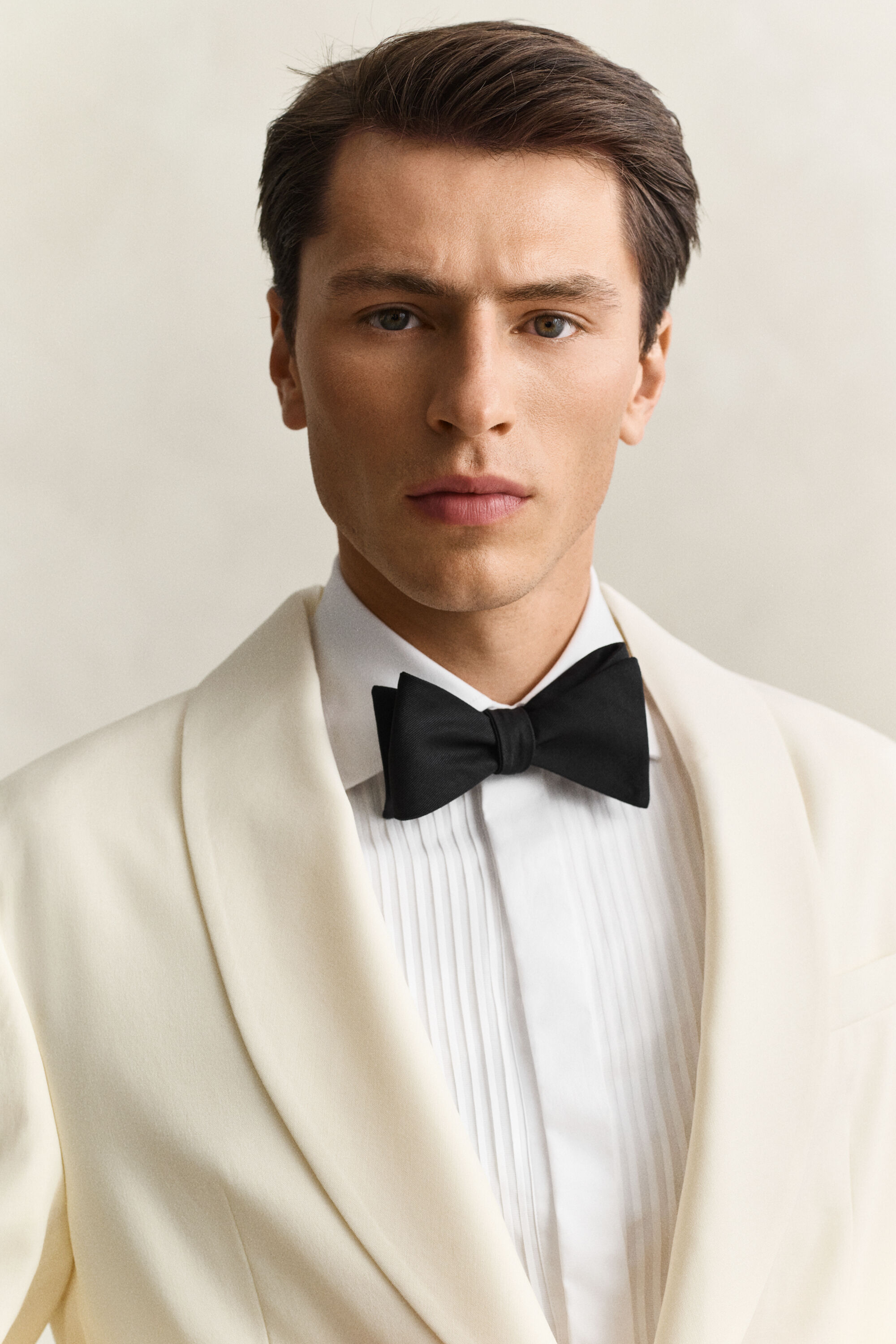 Chaqueta de esmoquin con cuello tipo chal