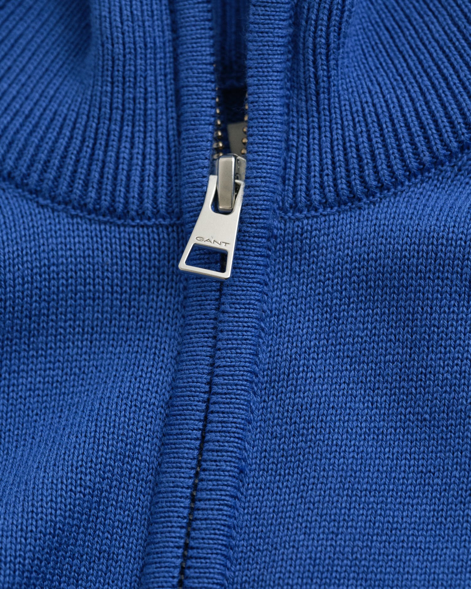 Cárdigan de algodón con cremallera Casual