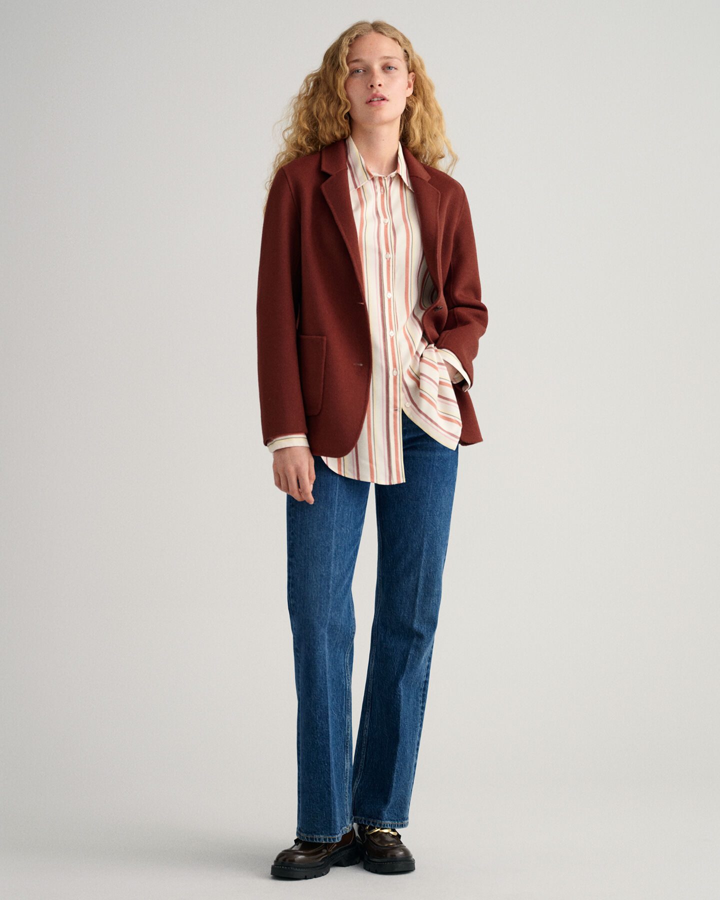 Camisa Relaxed Fit con varios diseños de rayas