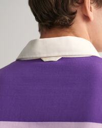 Rugger de manga corta con rayas en bloque Retro