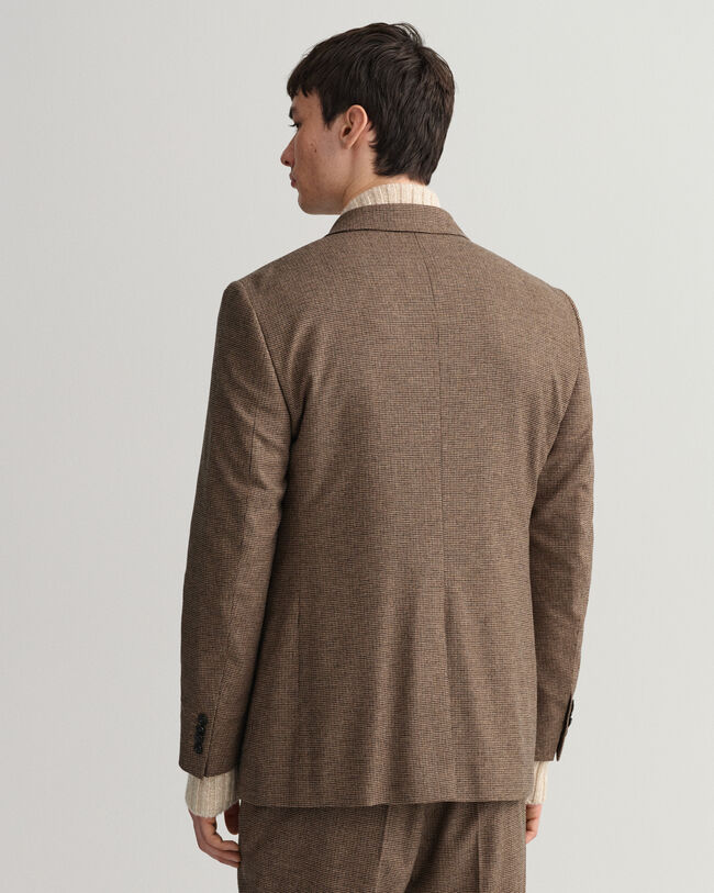 Americana de traje con estampado de pata de gallo