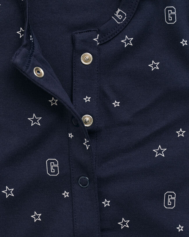 Pijama con estampado de estrellas y G Baby