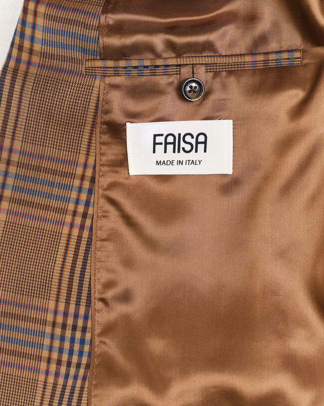 Americana Relaxed Fit de lana a cuadros