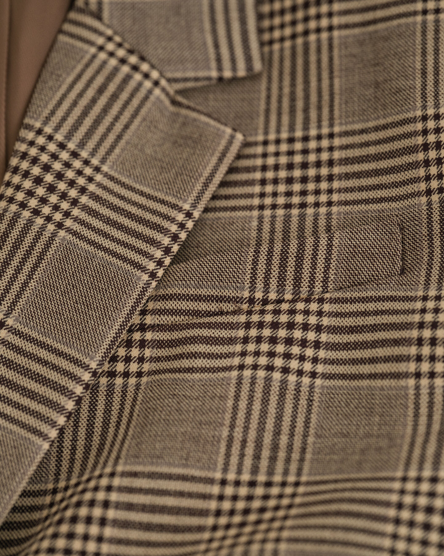 Americana Regular Fit en mezcla de lana a cuadros