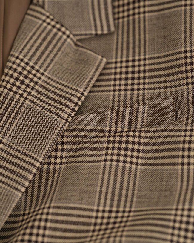 Americana Regular Fit en mezcla de lana a cuadros