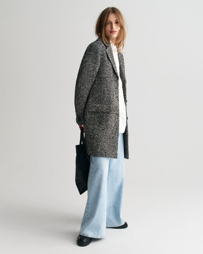 Abrigo con dise&ntilde;o de espiga Heritage