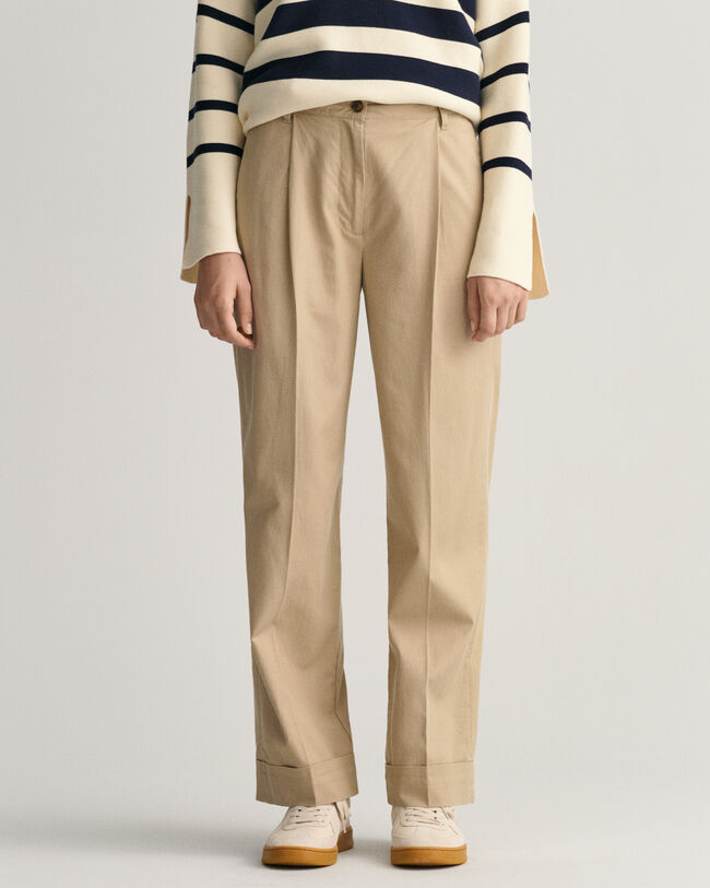 Pantalones chinos Relaxed Fit con el bajo vuelto