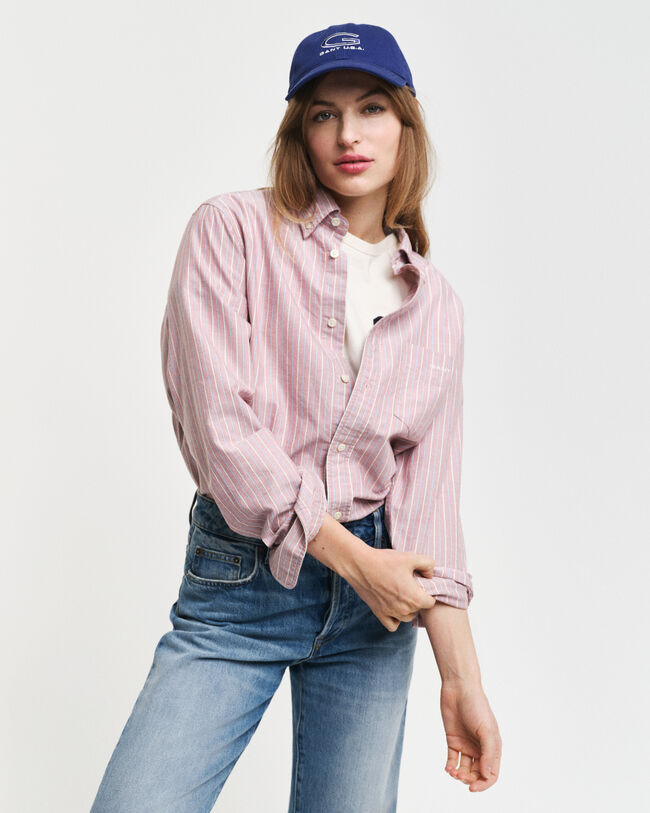 Camisa Oxford cl&aacute;sica Regular Fit a rayas