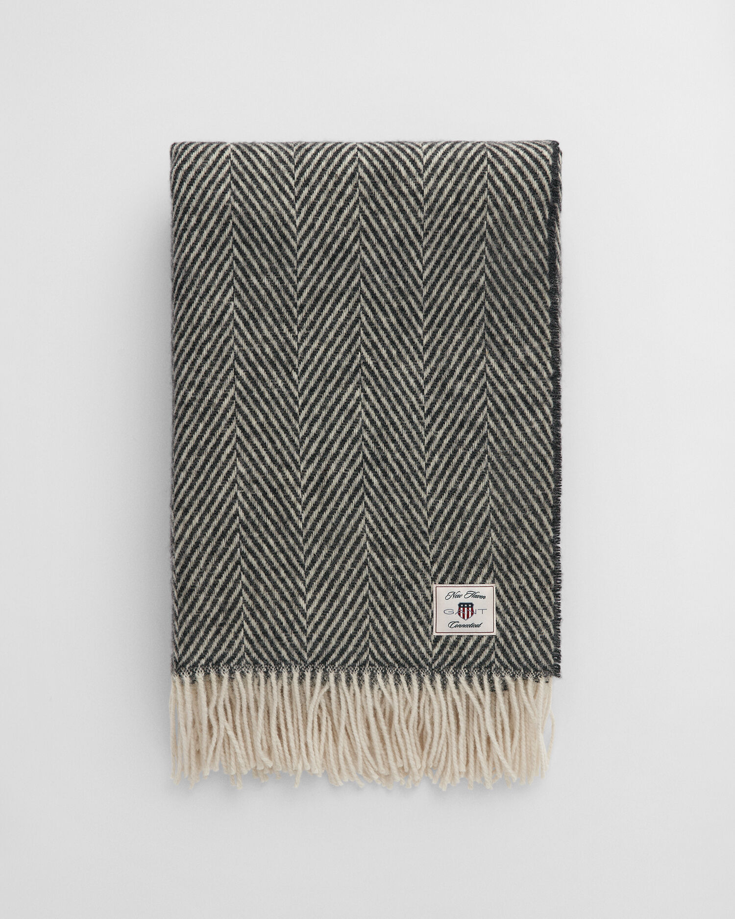 Colcha de lana con diseño de espiga