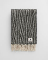 Colcha de lana con diseño de espiga