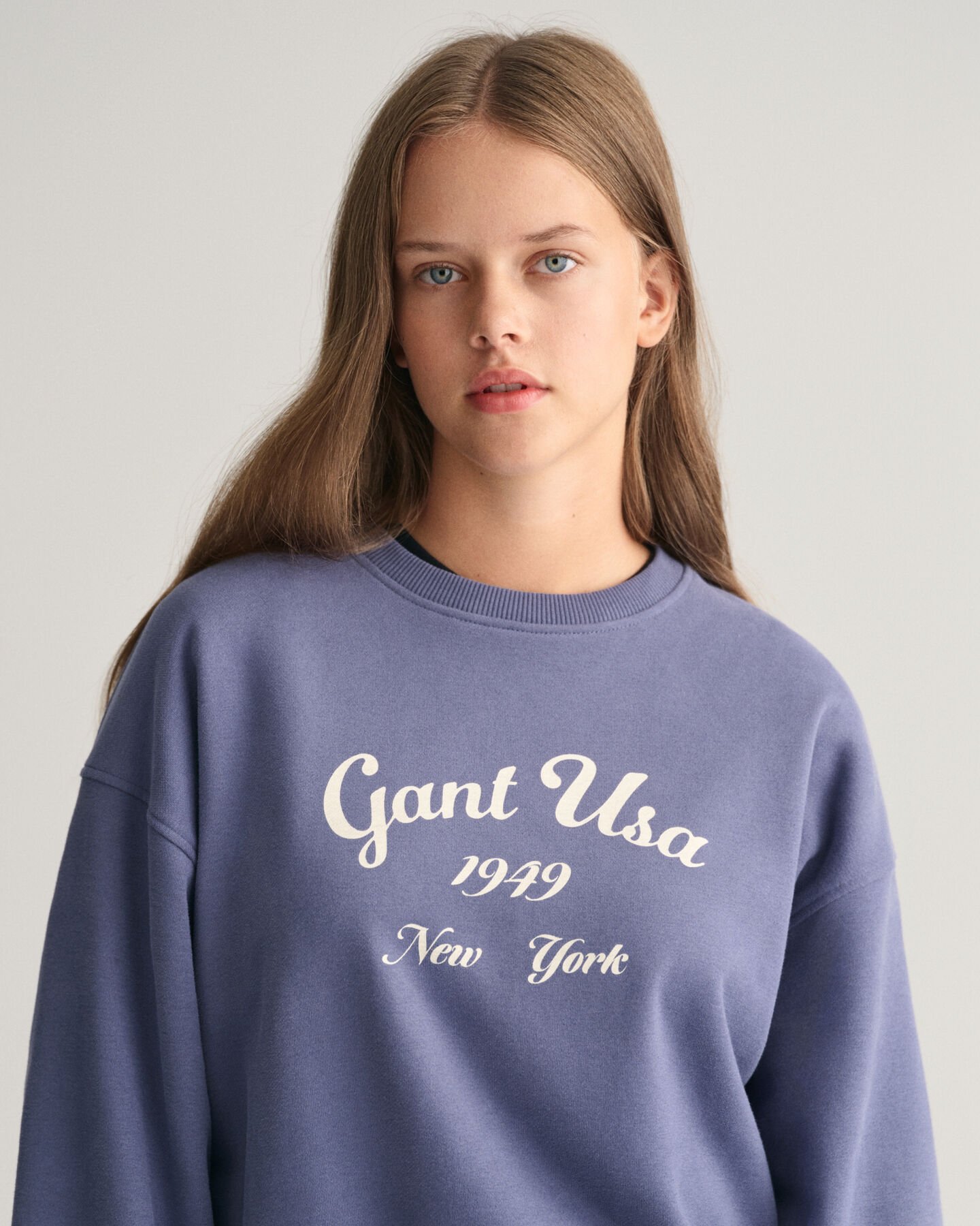 Sudadera Oversized Script Graphic Teen Girls