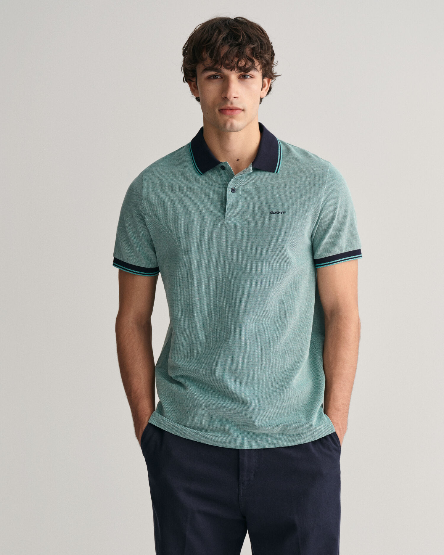 Polos manga larga hombre gant top