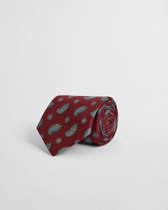 Corbata con estampado de cachemir