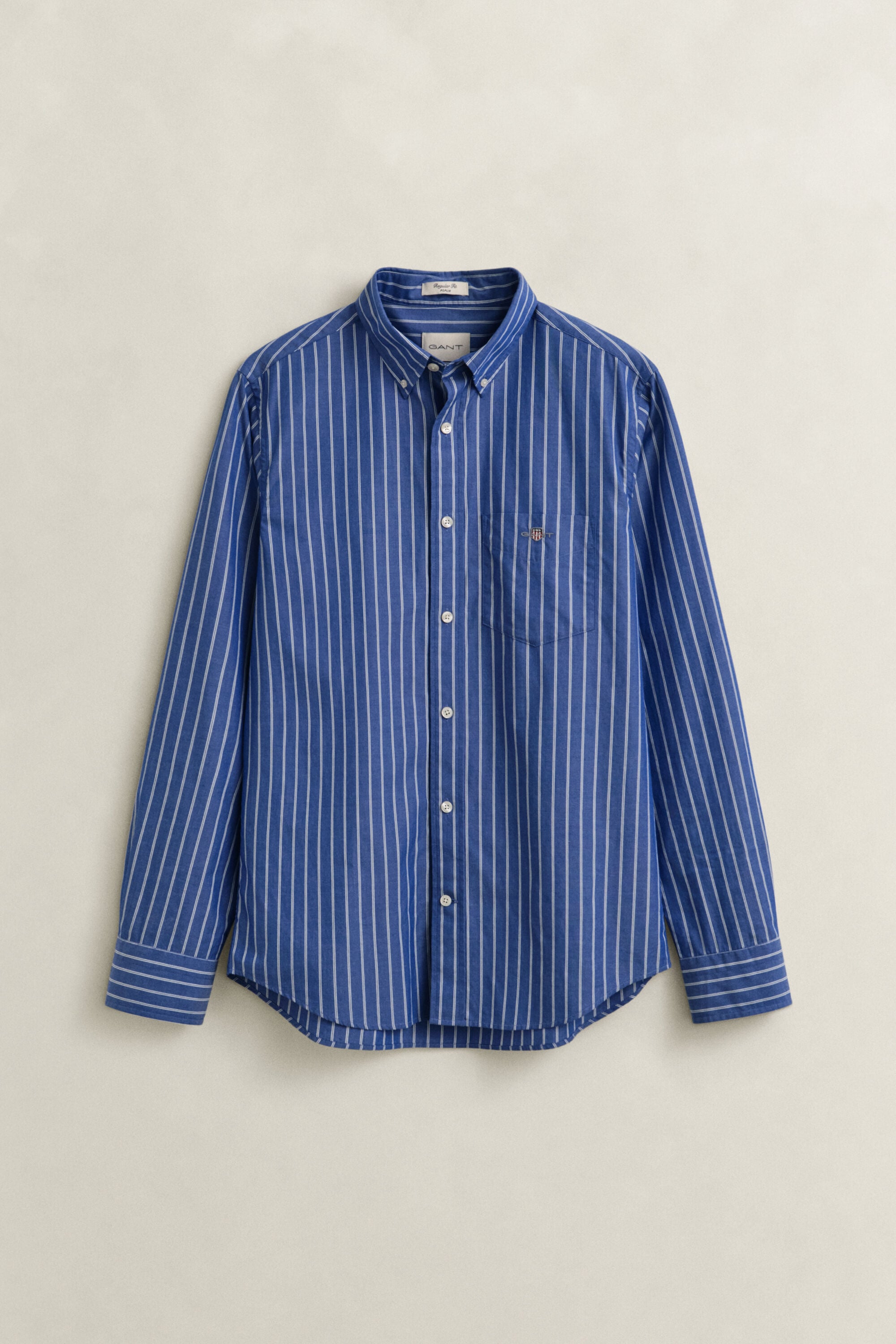 Camisa clásica de popelina a rayas