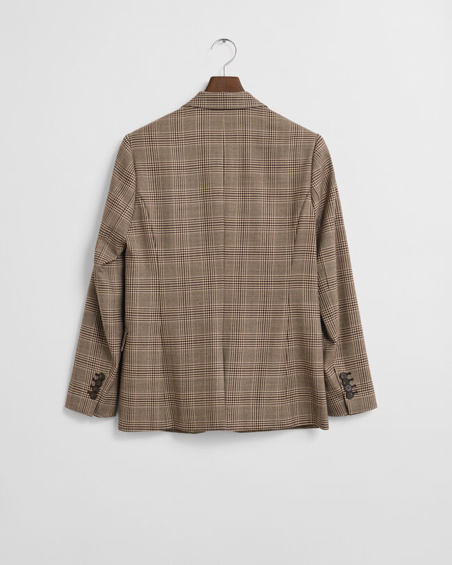 Americana Regular Fit en mezcla de lana a cuadros