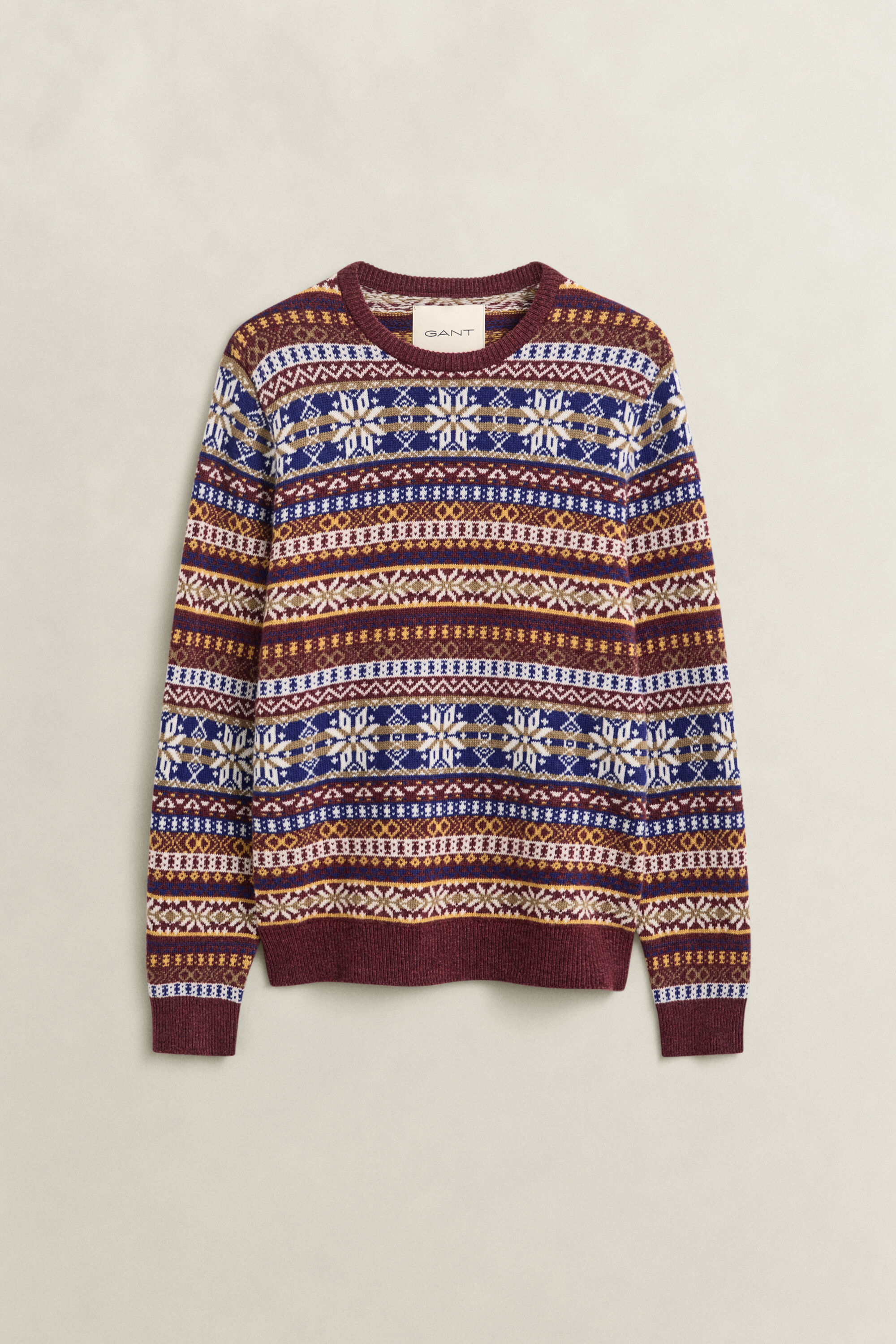 Jersey de cuello redondo Fair Isle
