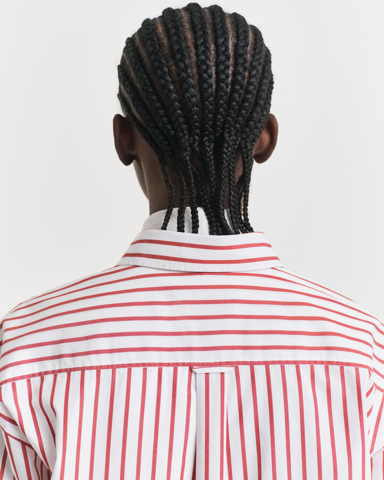 Camisa Relaxed Fit clásica de popelina a rayas