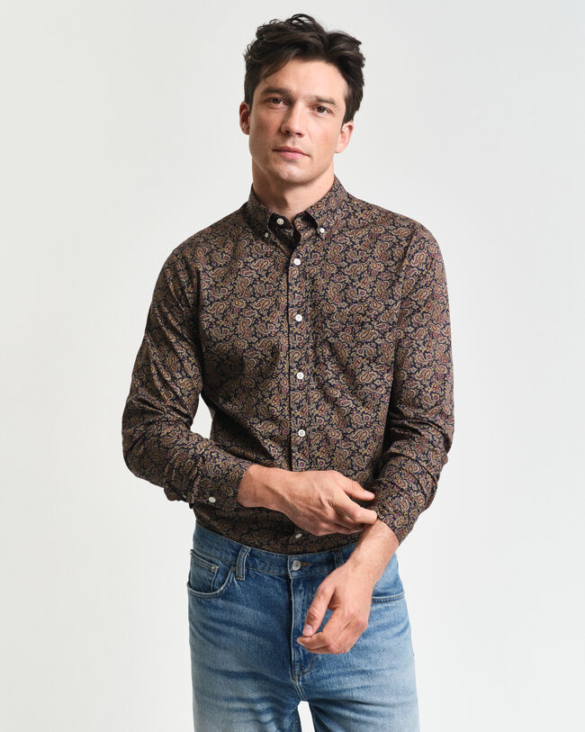 Camisa con estampado de cachemir Regular Fit