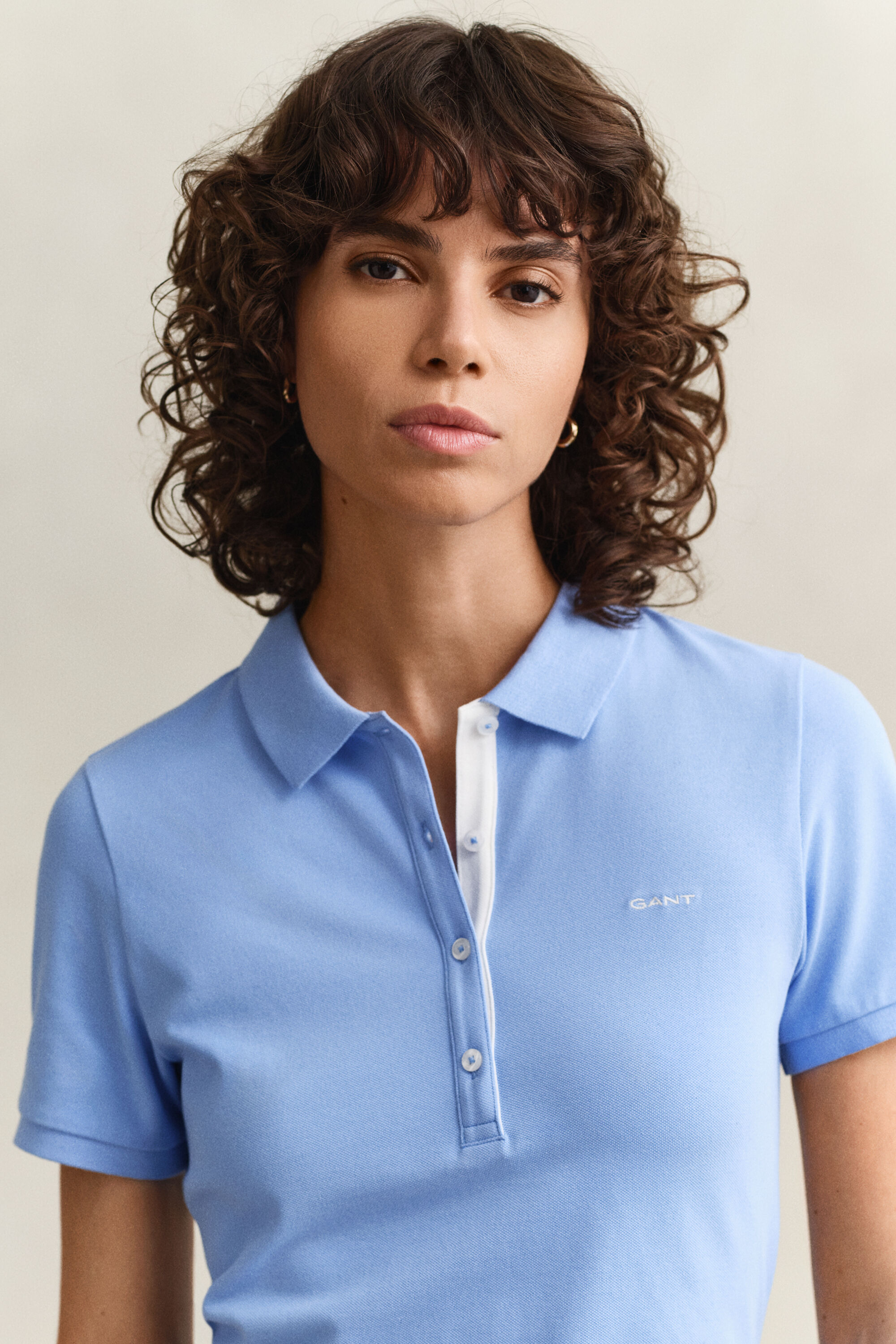 Polo de piqué en contraste