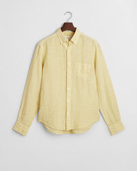 Camisa Regular Fit de lino teñido en prenda