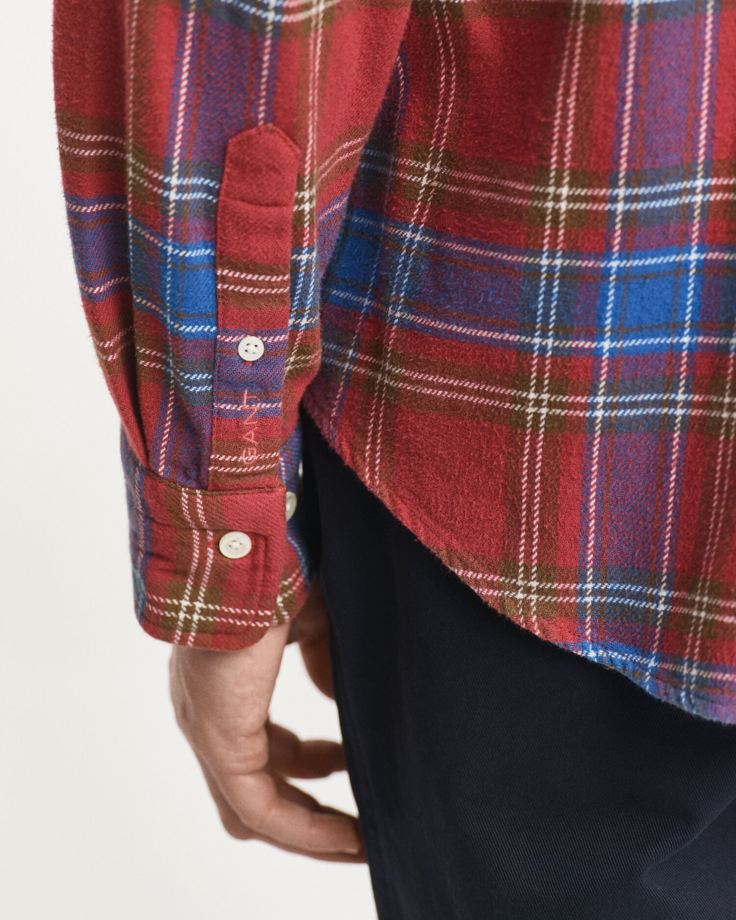 Camisa Relaxed Fit de sarga a cuadros