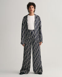 Pantalones con pernera ancha Chain Print