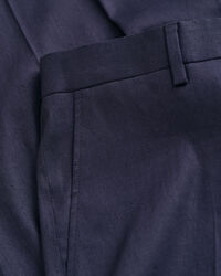 Pantalones de traje Slim Fit en algod&oacute;n y lino