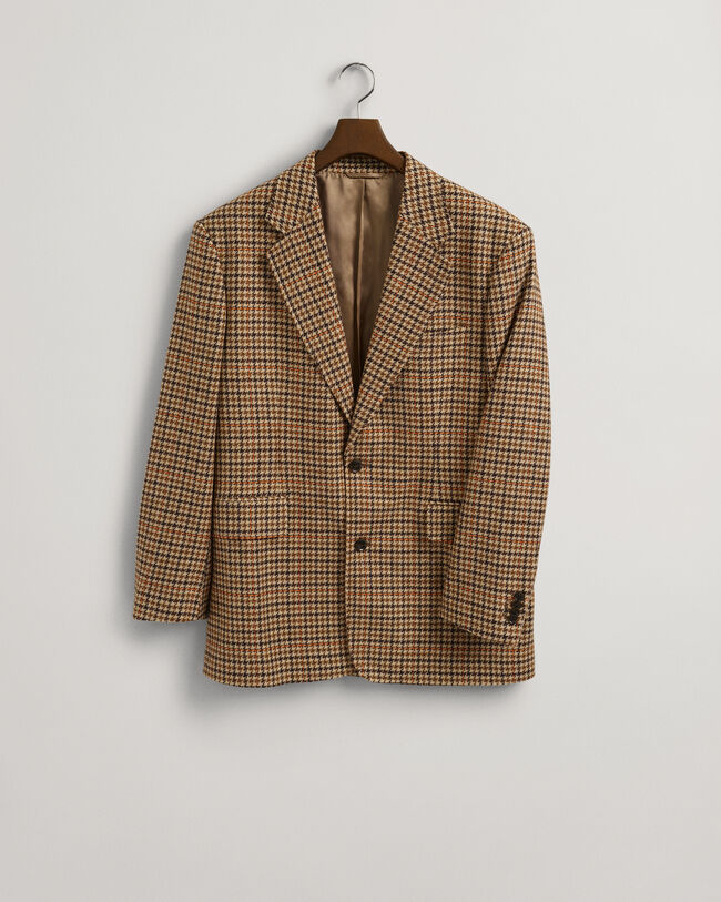 Americana de lana gruesa a cuadros