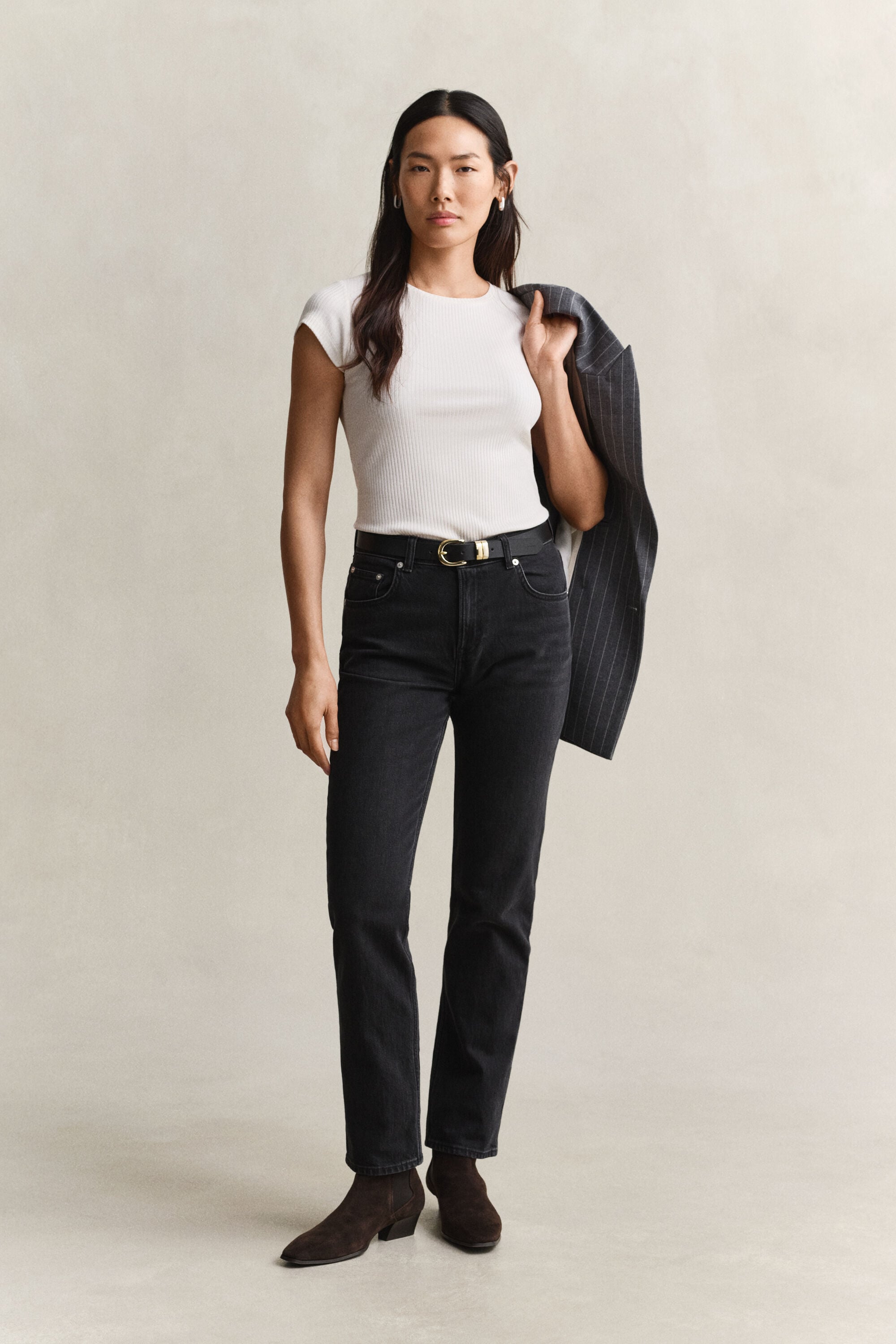 Camiseta Slim Fit acanalada