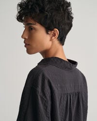 Camisa Relaxed Fit a rayas Seersucker Popover