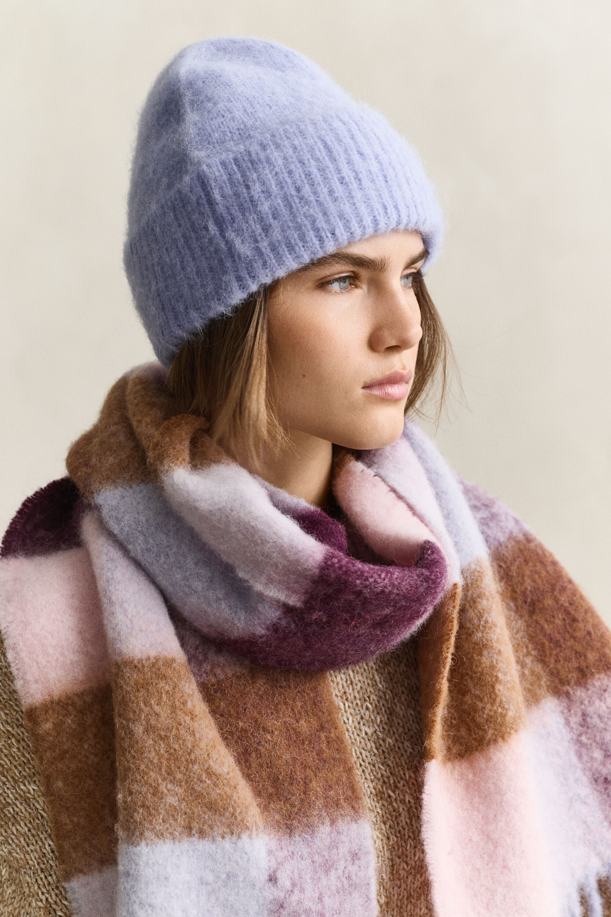 Gorro en mezcla de lana de alpaca