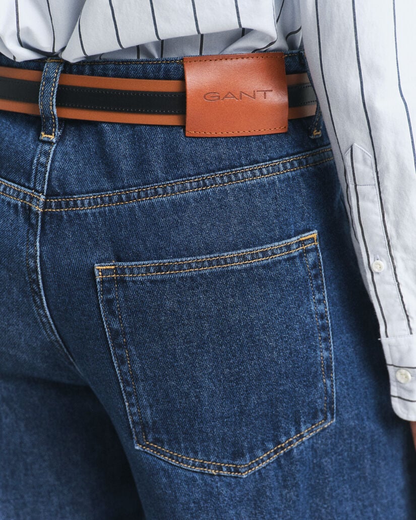 Vaqueros de talle bajo y pernera ancha