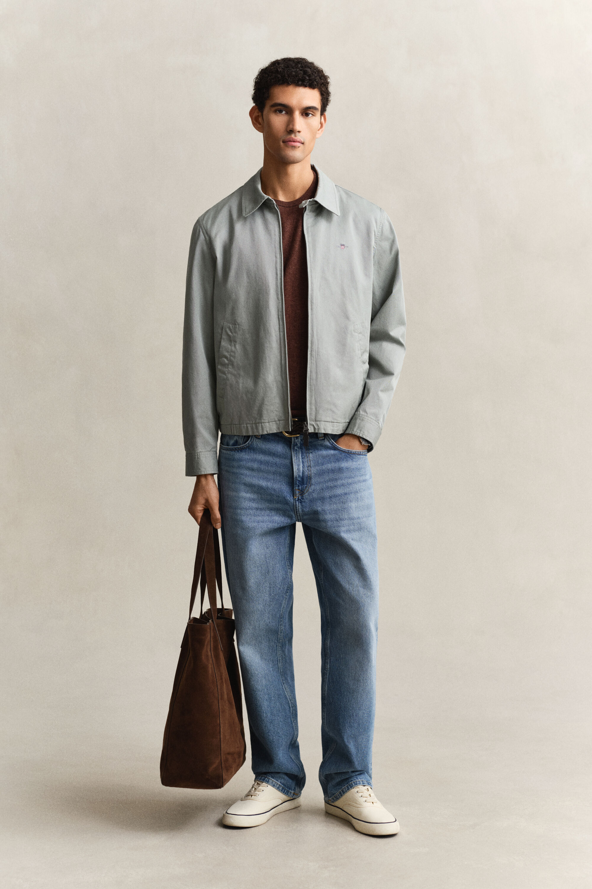 Chaqueta Windcheater de algodón