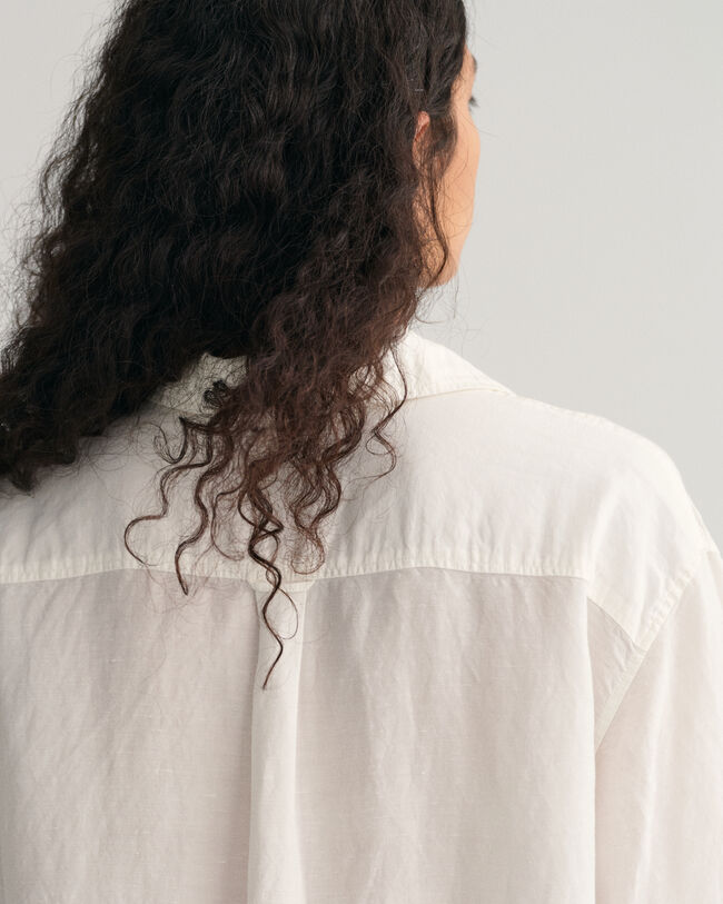 Caftán largo de lino