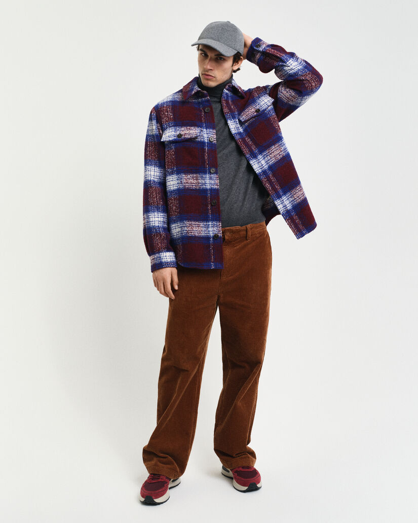 Jersey de algodón y lana con cuello de cisne