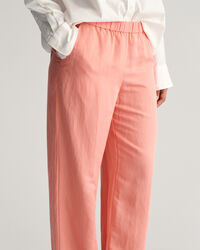 Pantalones Relaxed Fit en mezcla de lino Pull-On