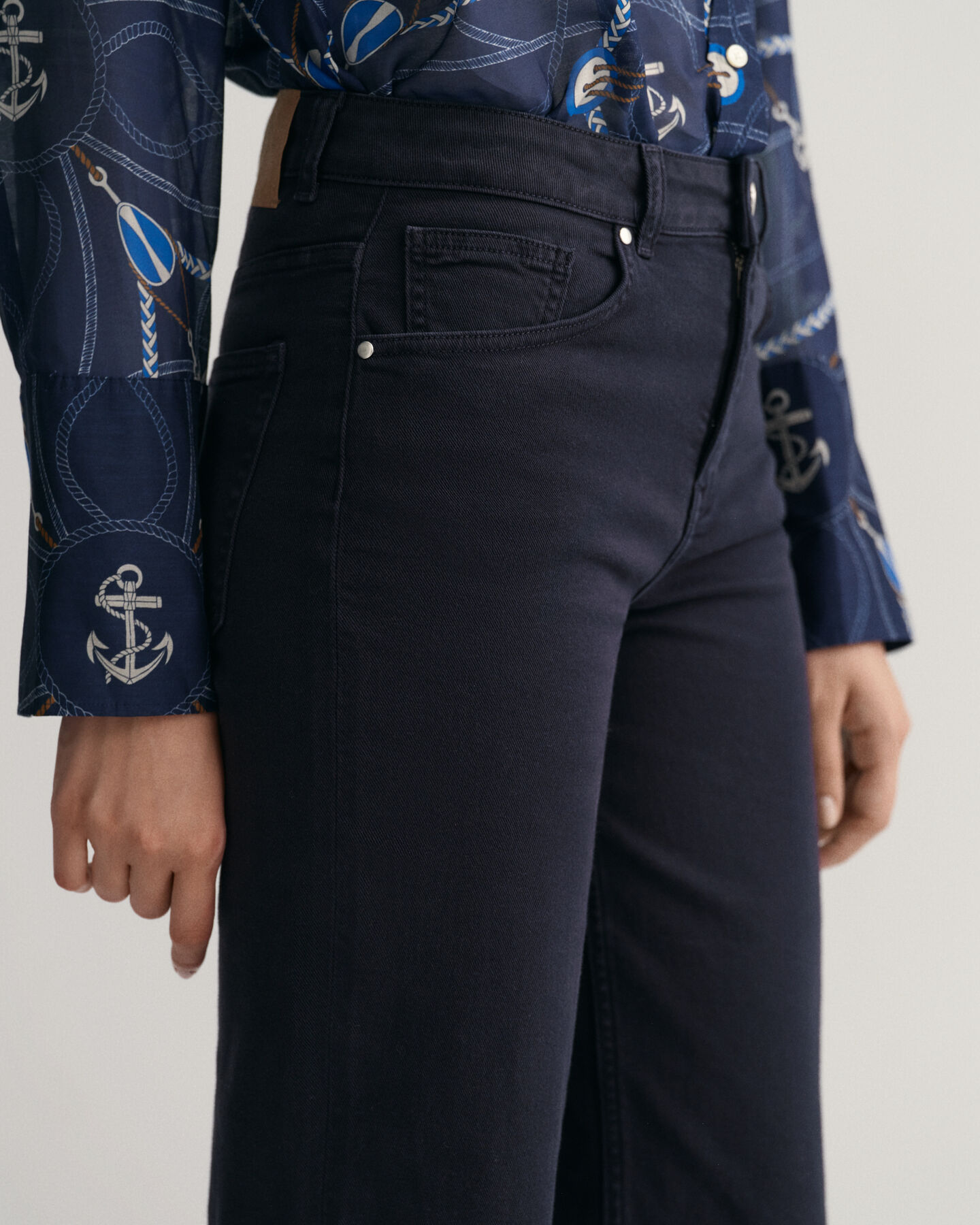 Vaqueros tobilleros anchos Color