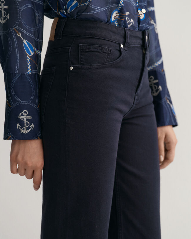 Vaqueros tobilleros anchos Color