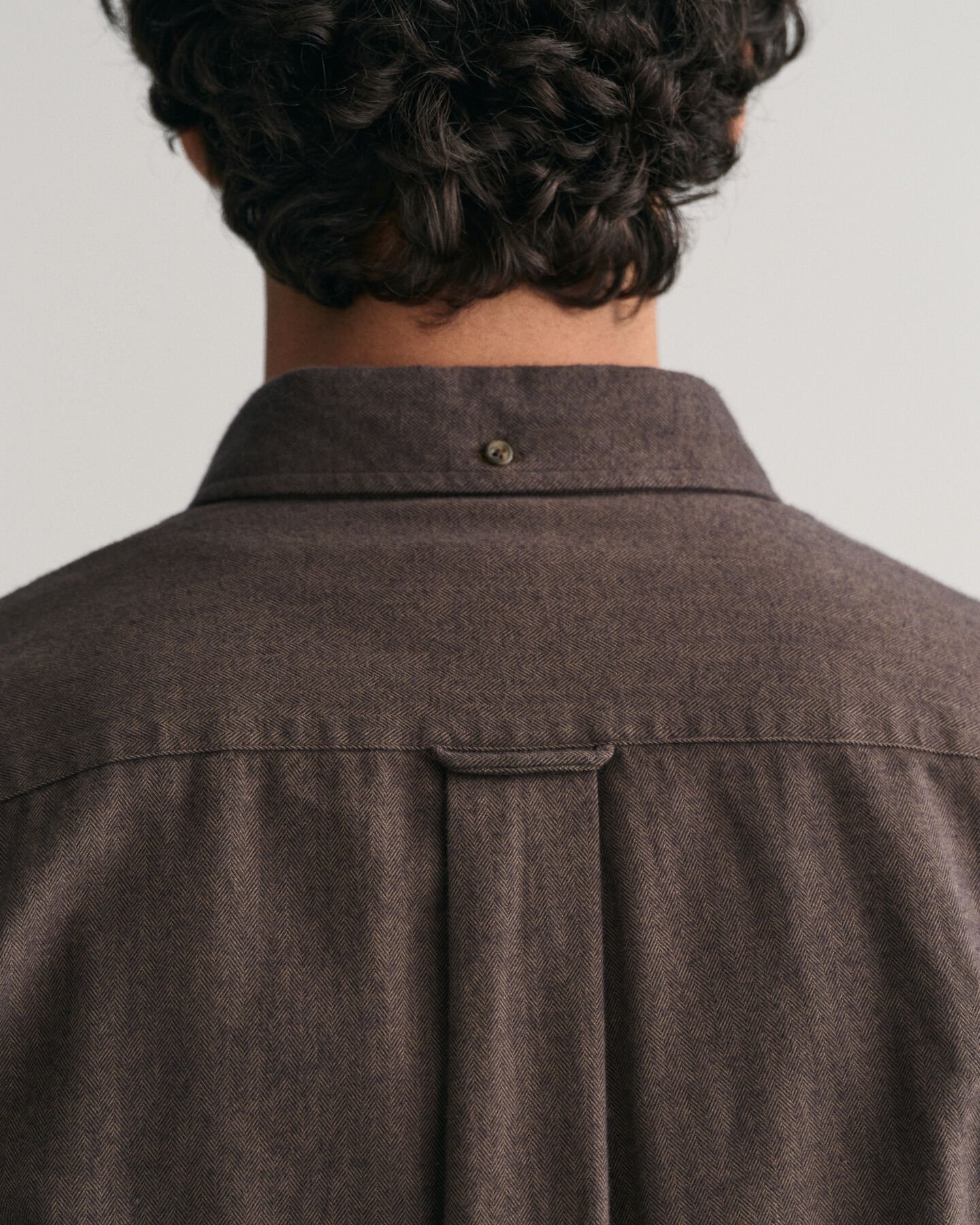 Camisa de franela Regular Fit con diseño de espiga