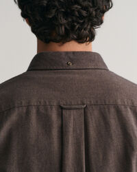 Camisa de franela Regular Fit con diseño de espiga