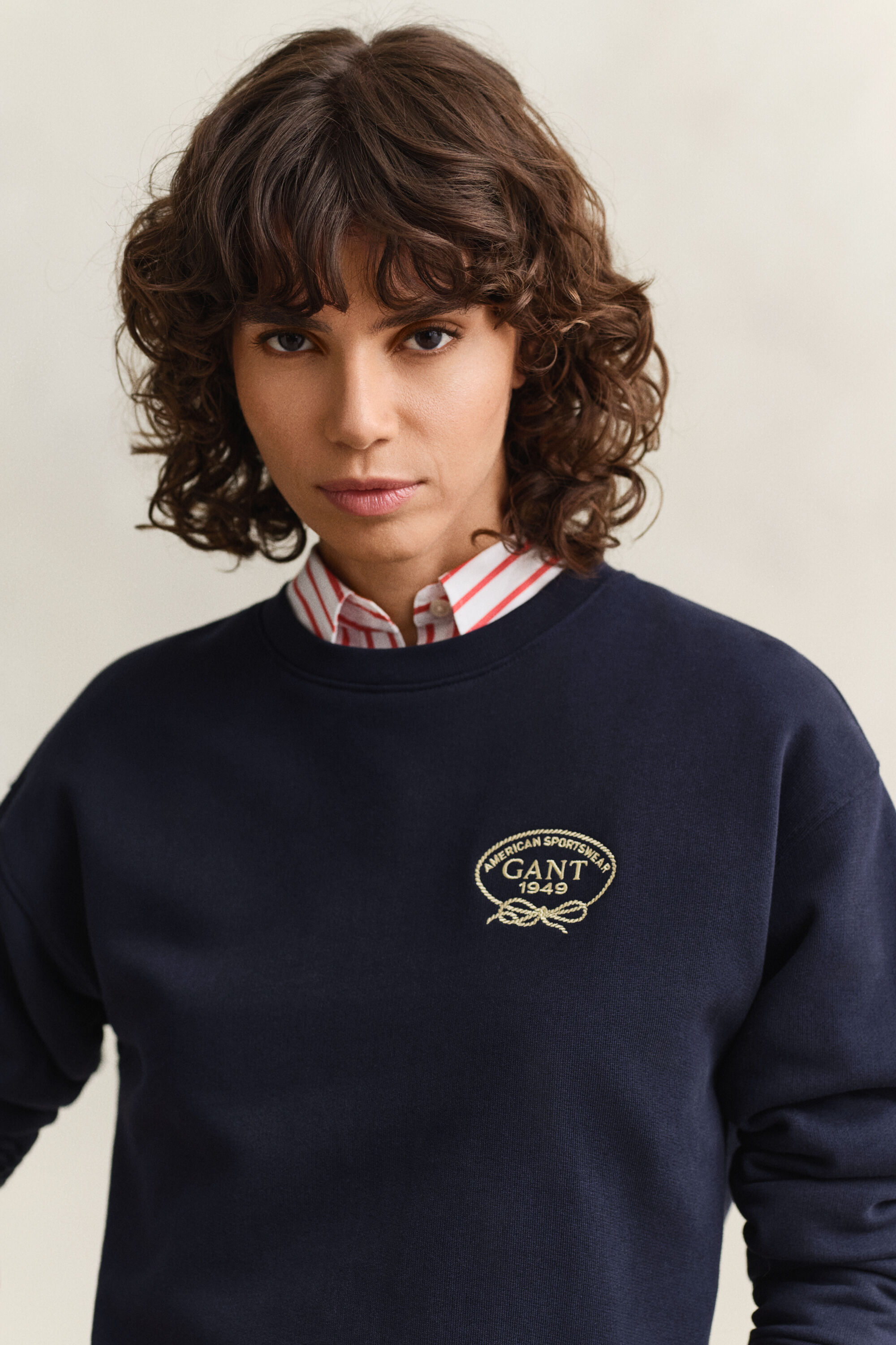 Sudadera con estampado de cuerda