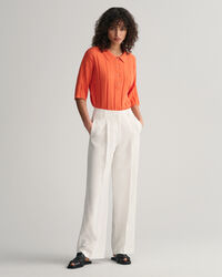 Jersey tipo polo acanalado Terry Cloth